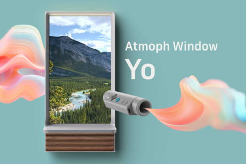 望遠鏡コントローラでズームできるデジタル窓「Atmoph Window Yo