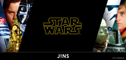 スター・ウォーズのコラボメガネ/サングラス。「JINS/STAR WARSモデル