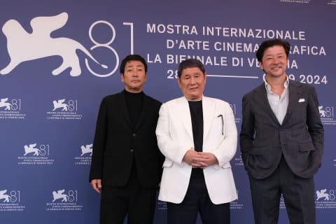 希少B2判映画ポスター　HANABI監督 北野武 ベネチア国際映画祭 HANA-BI