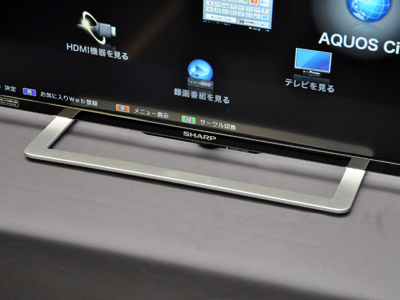 新デザインのスタンド部