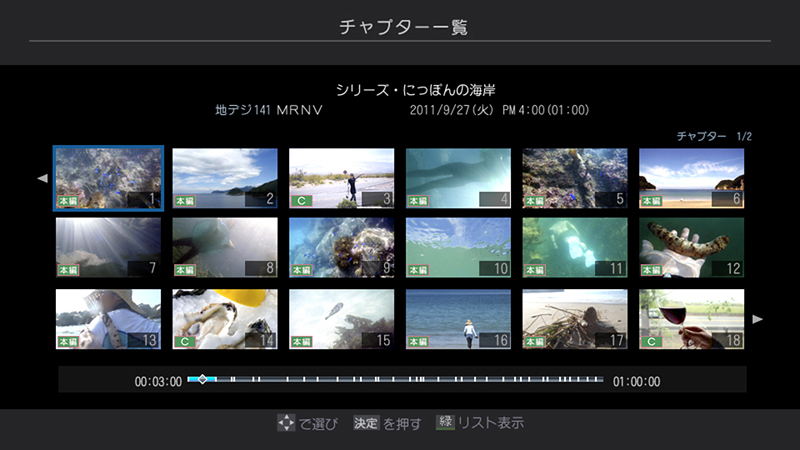 チャプター一覧