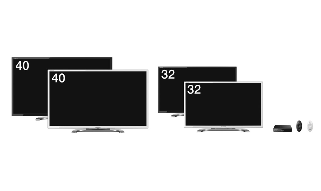 LC-40F3(左)、LC-32F3(右)