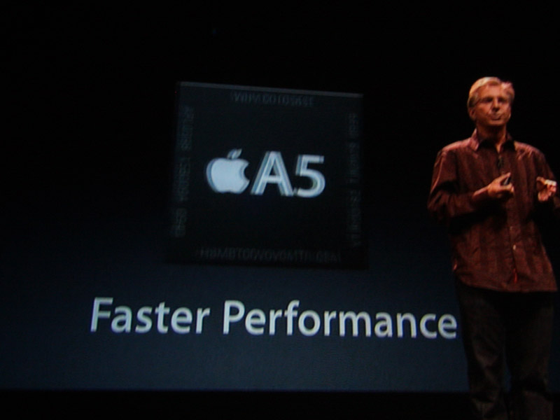 <font size="2">A5プロセッサの搭載で処理能力を向上。動画撮影/再生やゲームなどに効果があるという</font>
