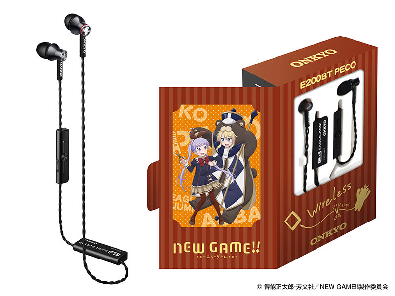 アニメ「NEW GAME!!」コラボの軽量Bluetoothイヤフォンが