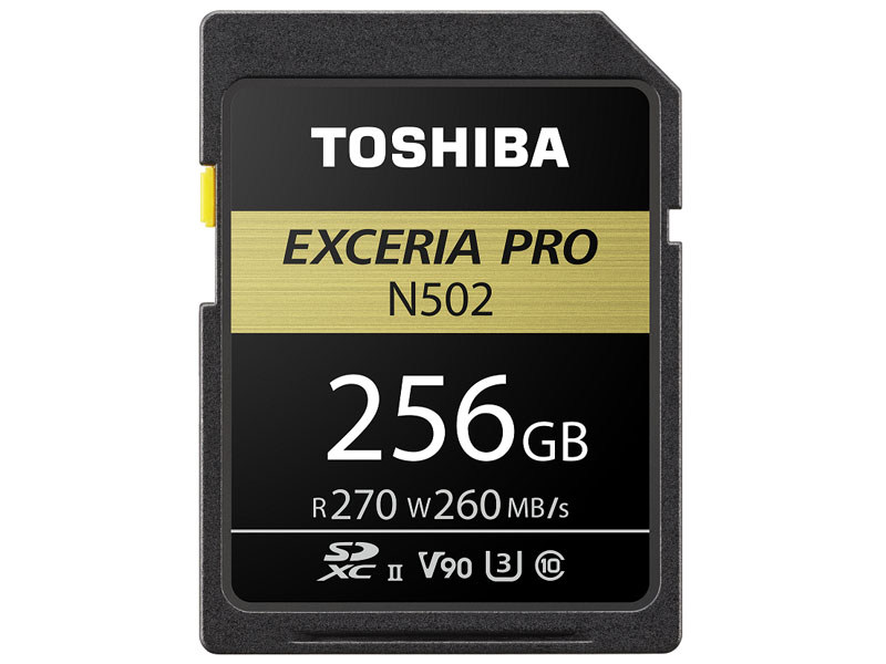東芝メモリ、4K/8K動画撮影もサポートするV90対応のSDカード「N502