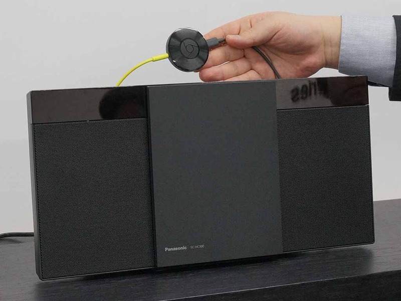 Chromecast Audioから電源ON+再生できる薄いパナソニックオーディオ