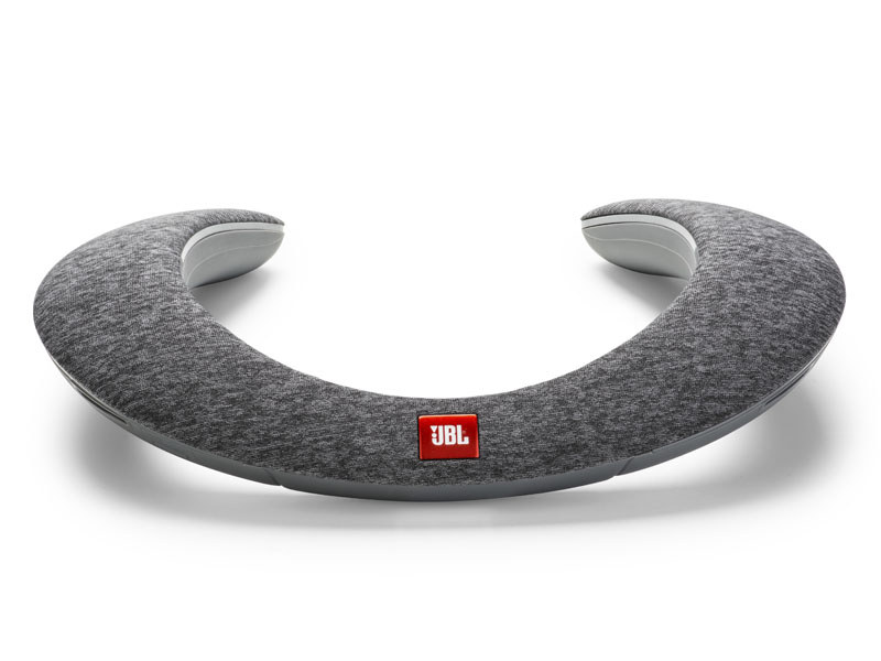 (美品)JBL SOUNDGEAR BTA グレー JBL初“肩のせ”スピーカー「SOUNDGEAR」に新色グレー。TVと