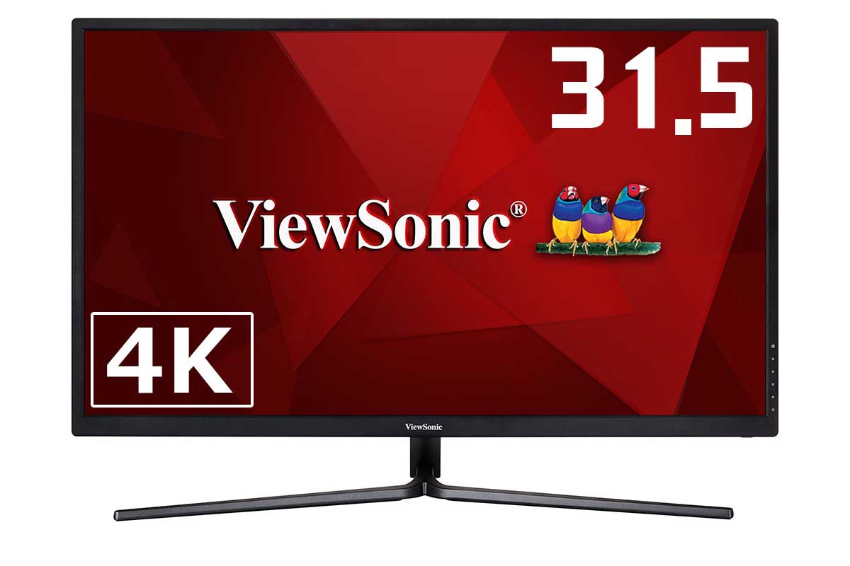 ViewSonic、実売49,800円の31.5型4K/HDR液晶ディスプレイ - AV Watch