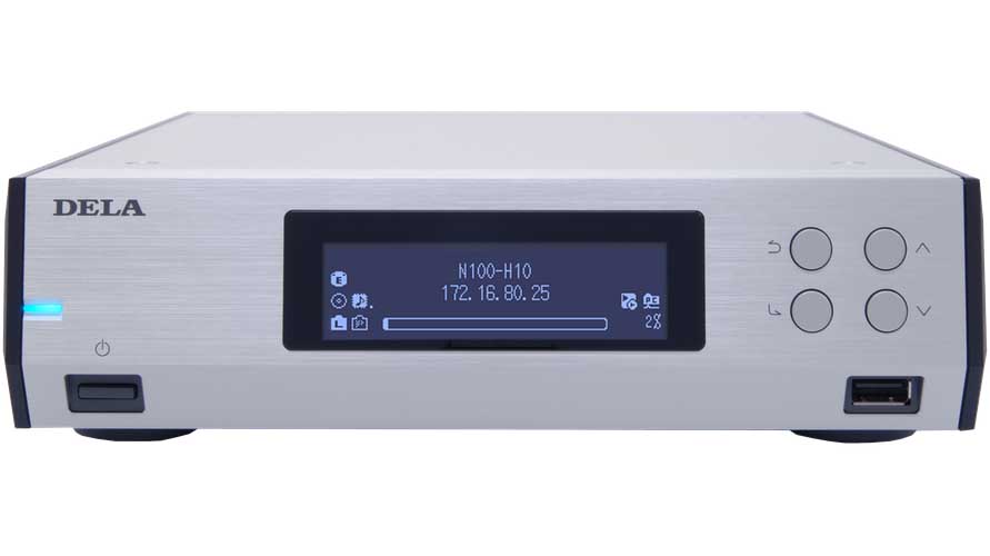 DELA、幅215mmのハーフサイズオーディオNAS「N100」。13.8万円 - AV Watch