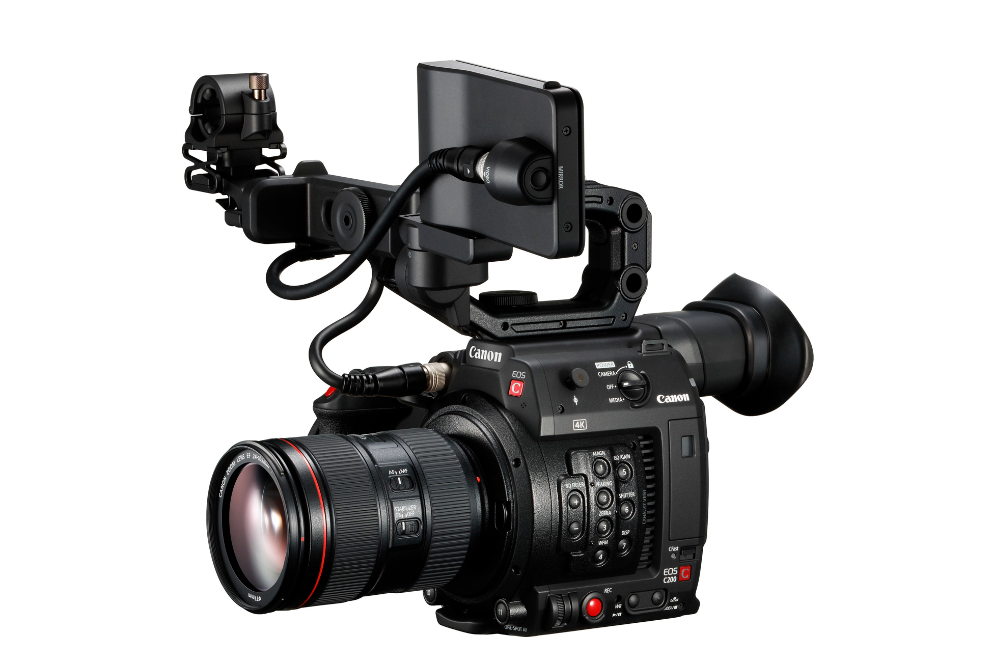 Canon EOS C200 / 業務用ビデオカメラ本体 キヤノン、業務用4Kカメラ「C200」に常時記録可能な新ファーム - AV Watch