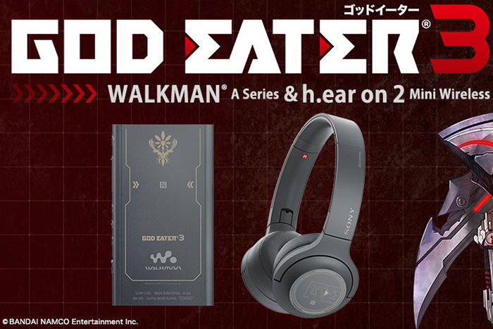 GOD EATER 3」先行音源入りのウォークマンA。ヘッドフォンも