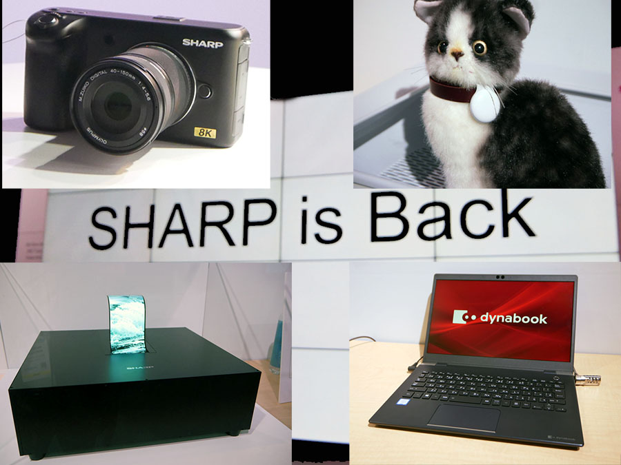 SHARP is Back」4年ぶりCES本格出展。コンシューマ8Kカメラ、dynabook