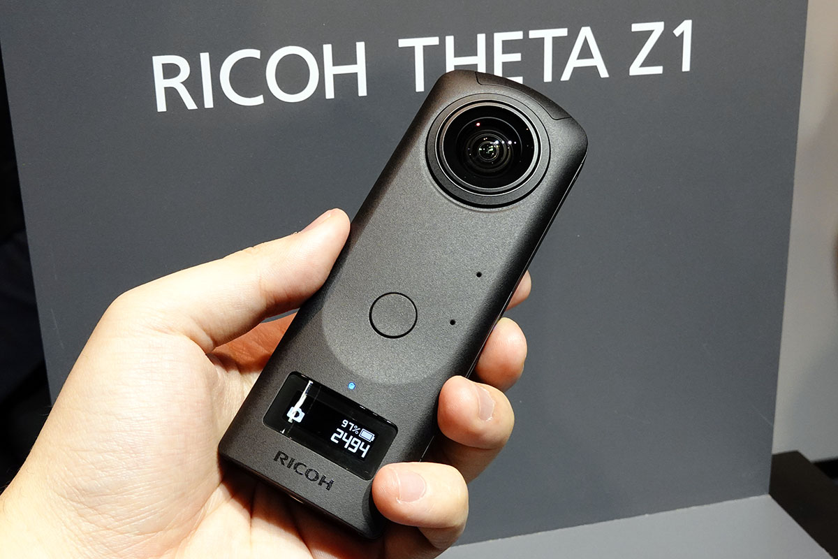 新レンズ+1型センサーで4K360度動画も高画質化「RICOH THETA Z1」 - AV