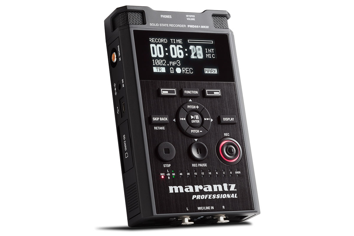 Marantz Pro、96/24対応レコーダ「PMD661MKIII」。暗号化で録音保護