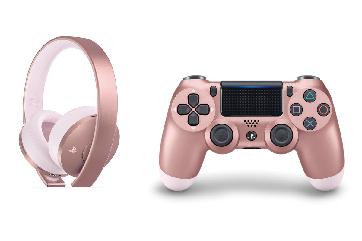 Playstation用無線ヘッドセットに新色ローズ ゴールド 同色のdualshock 4も Av Watch