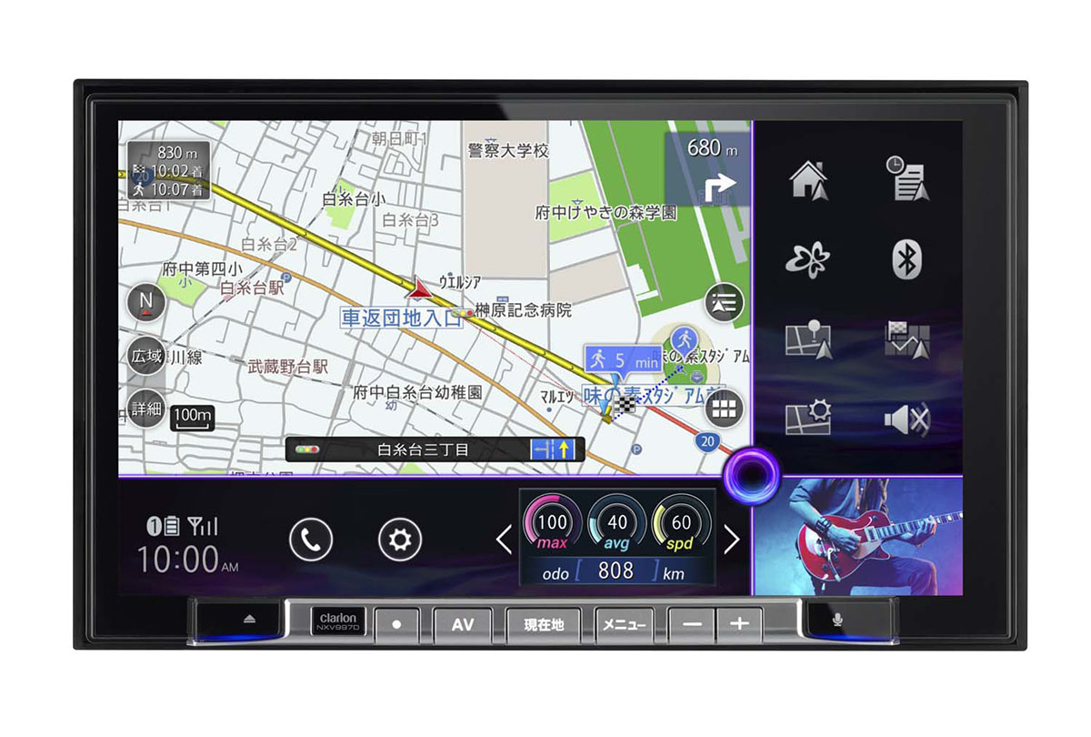 クラリオン、操作性向上した「Quad View」カーナビ。声で自宅の家電操作 - AV Watch