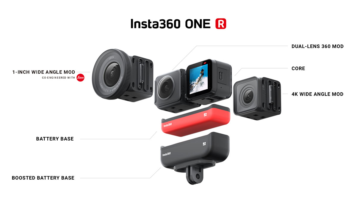「アクションカメラ史上最高画質」謳う「Insta360 ONE R 1インチ 