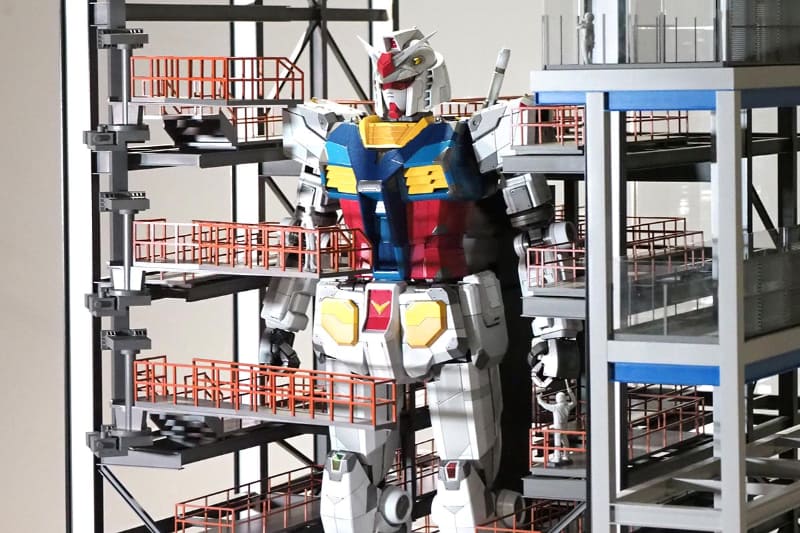 動く、実物大ガンダム(の骨)”ができるまで、タイムラプス映像公開 - AV