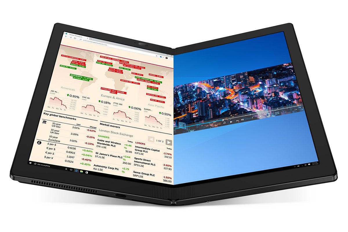 レノボ、折りたためる有機EL搭載新デバイス「ThinkPad X1 Fold