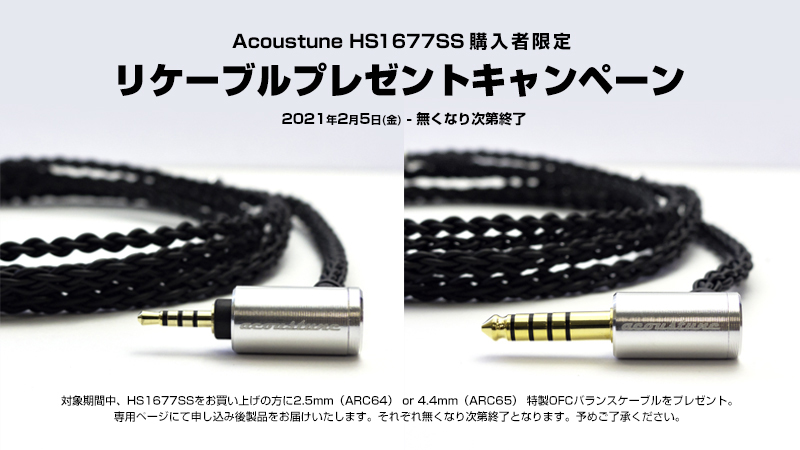 acoustune HS1677SS ＋ 4.4mmバランスケーブル ＋ イヤピ | tepvisis.by