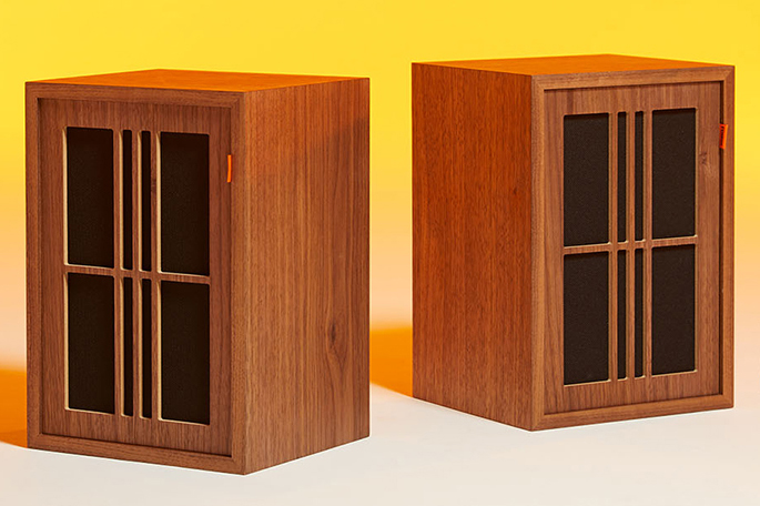ボックススピーカークリームカラー 歌詞を表示するスピーカー 新型 COTODAMA SPEAKER BOX MILITARY