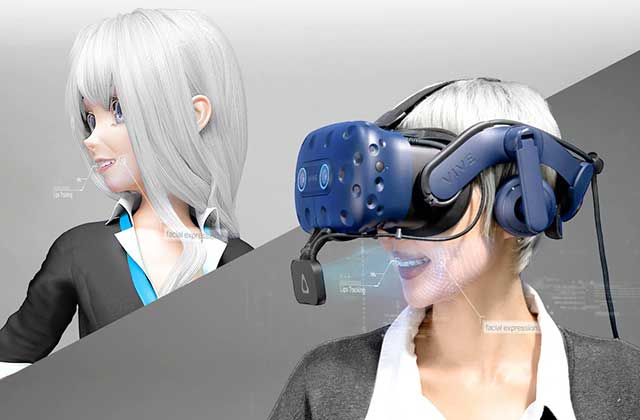 VRヘッドセット「VIVE」に“表情トラッカー”。口元の動きを検知 - AV Watch