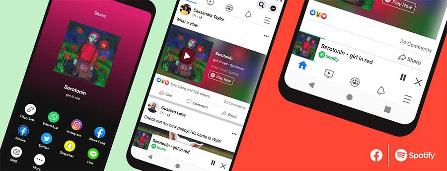 Spotify、Facebookアプリ内での楽曲再生が可能に - AV Watch