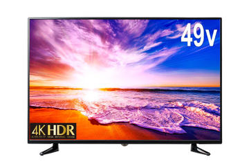 49型で39,800円の4K液晶テレビ。日本メーカー製LSI搭載