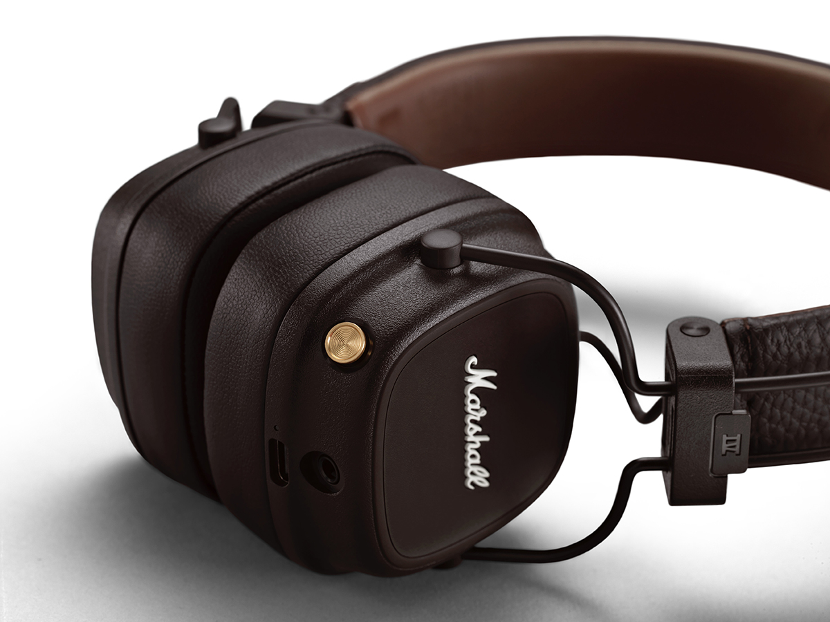 m6n Marshall MAJOR Ⅳ ブラウン bluetooth - ヘッドフォン