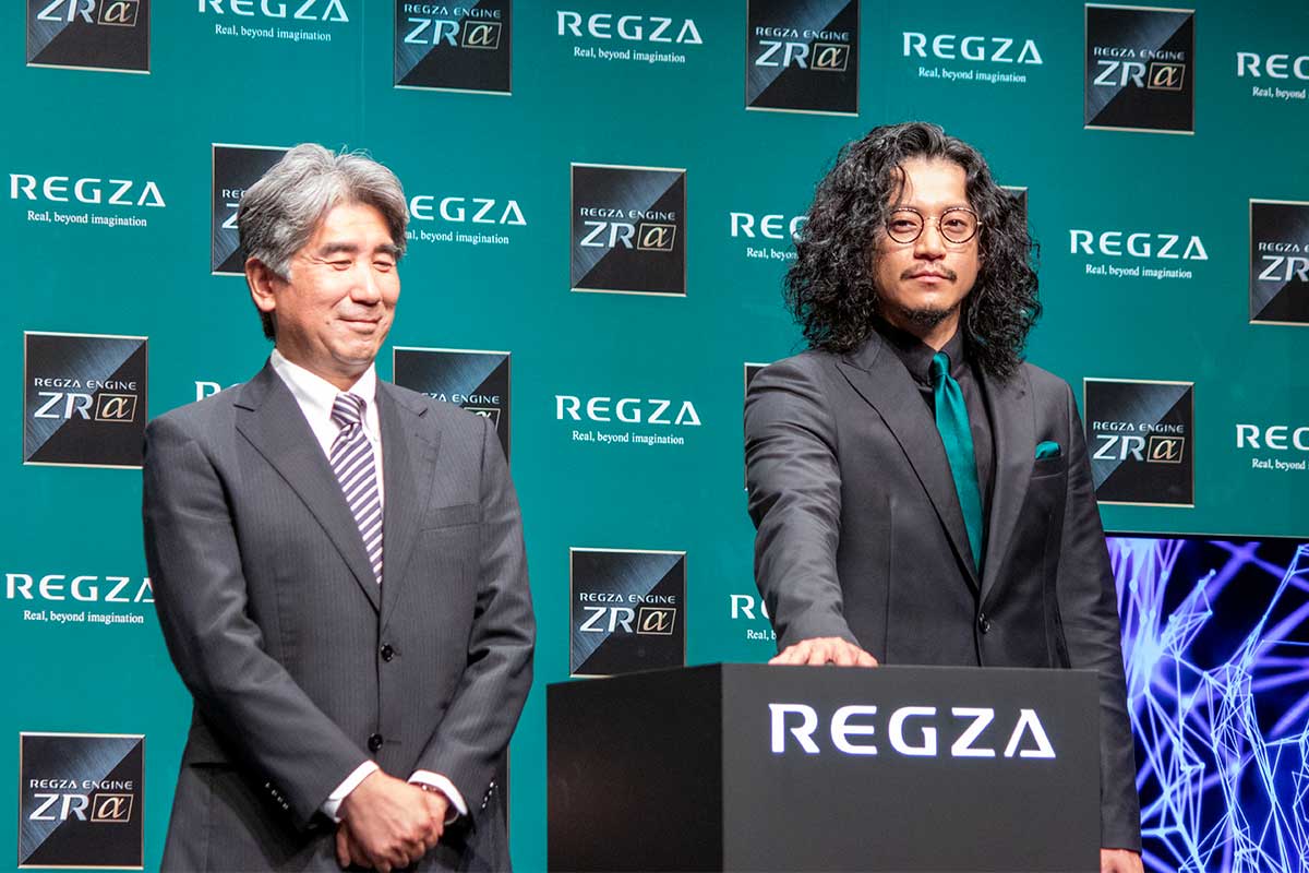 小栗 小栗旬、新レグザ映像エンジン“起動式”。「レグザのように進化していき