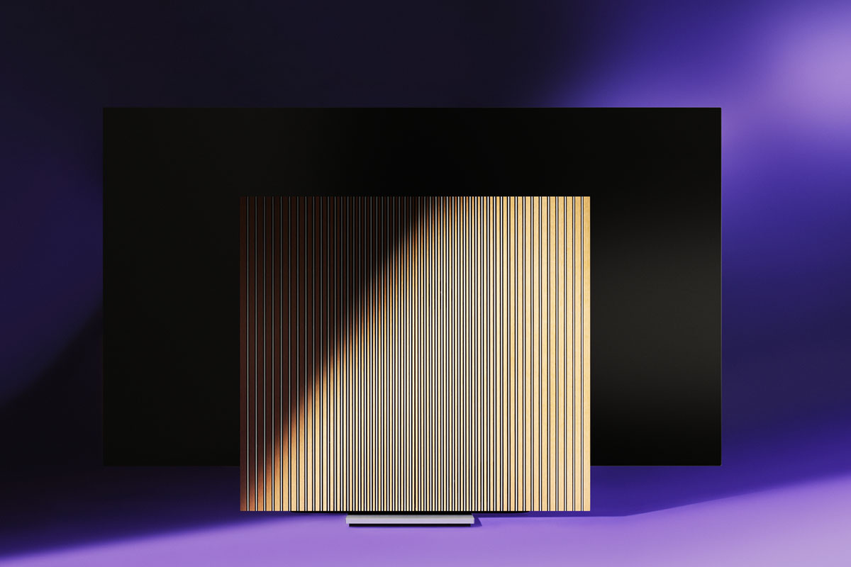 B&O、スピーカーが開閉する有機ELテレビ「Beovision Harmony」に83型