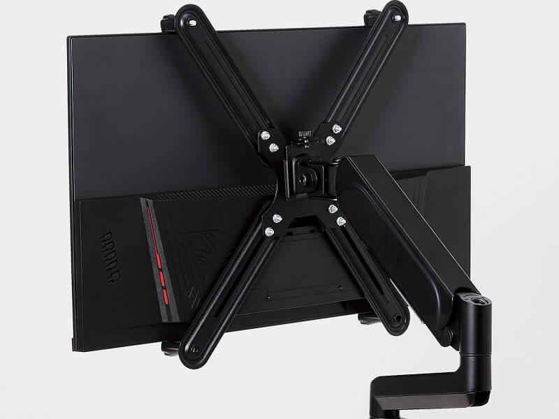 VESA穴のないモニターをアームに装着できるマウントホルダー