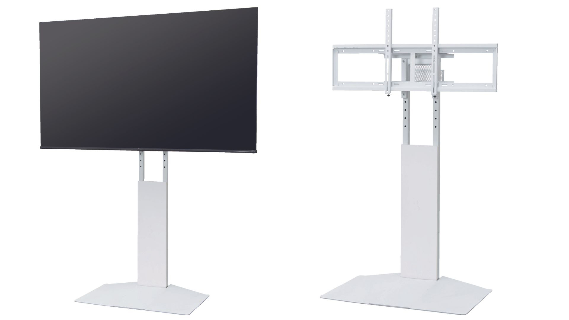 ニトリ、85型まで対応する壁寄せテレビスタンド。約4万円 - AV Watch