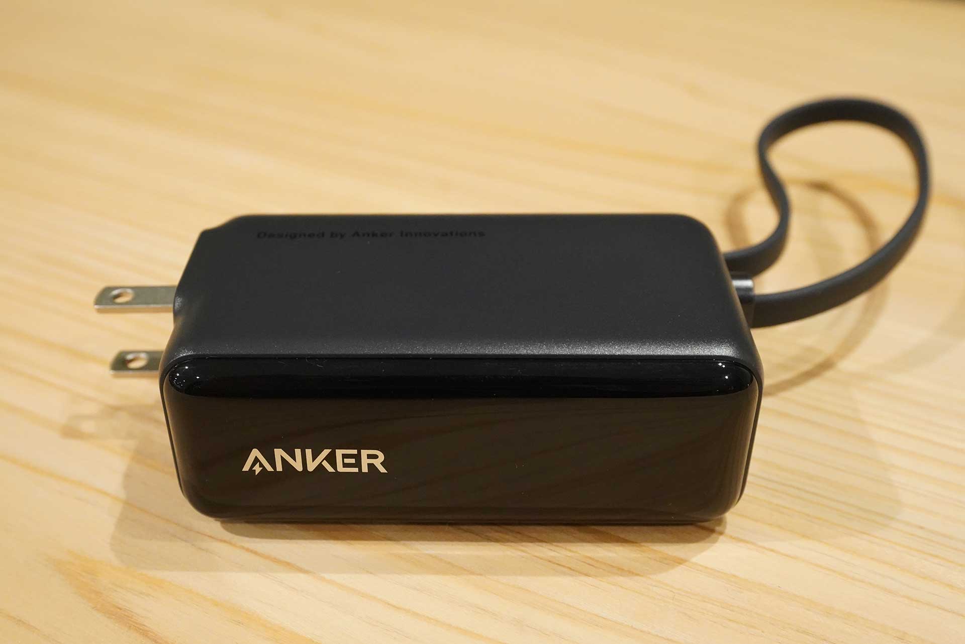 Anker、USB-Cケーブルとコンセント一体型のモバイルバッテリ。数量限定