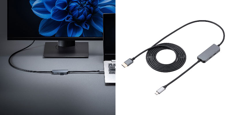 4K144Hz/8K30Hz対応のUSB-Cハブ。Switchのディスプレイ出力も