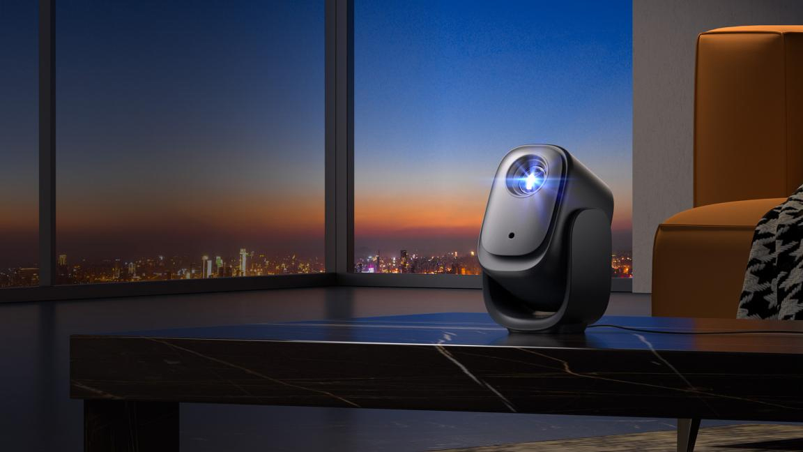 Dangbei、190度チルト可能で天井投影できるスタンド一体型プロジェクタ