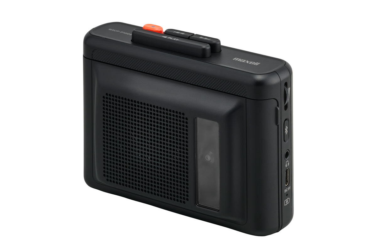 Maxell MXCP-P100 ブラック Bluetooth対応 Bluetooth対応ポータブルカセットプレーヤー MXCP-P100