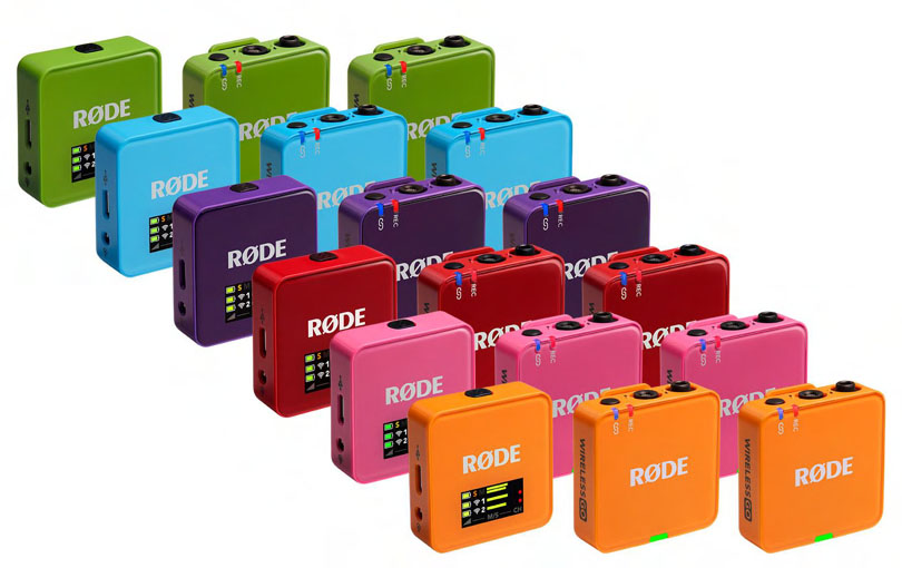 RØDE ワイヤレスマイクセット RØDE、ワイヤレスマイク「ワイヤレスゴー(第3世代)」に6つの新色