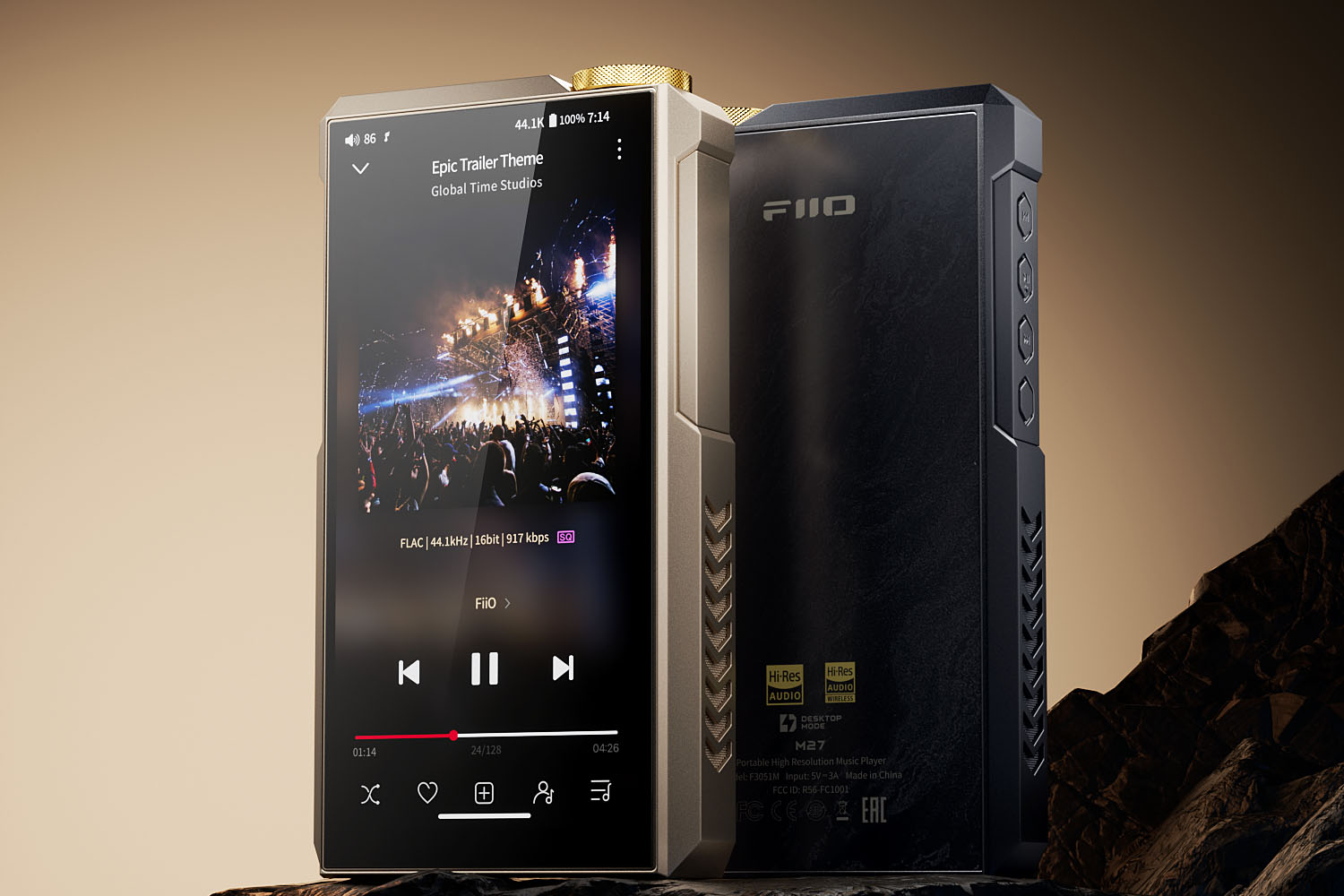 FIIO、据え置きグレードのパーツ多数投入した最上位DAP「M27」。アルミ