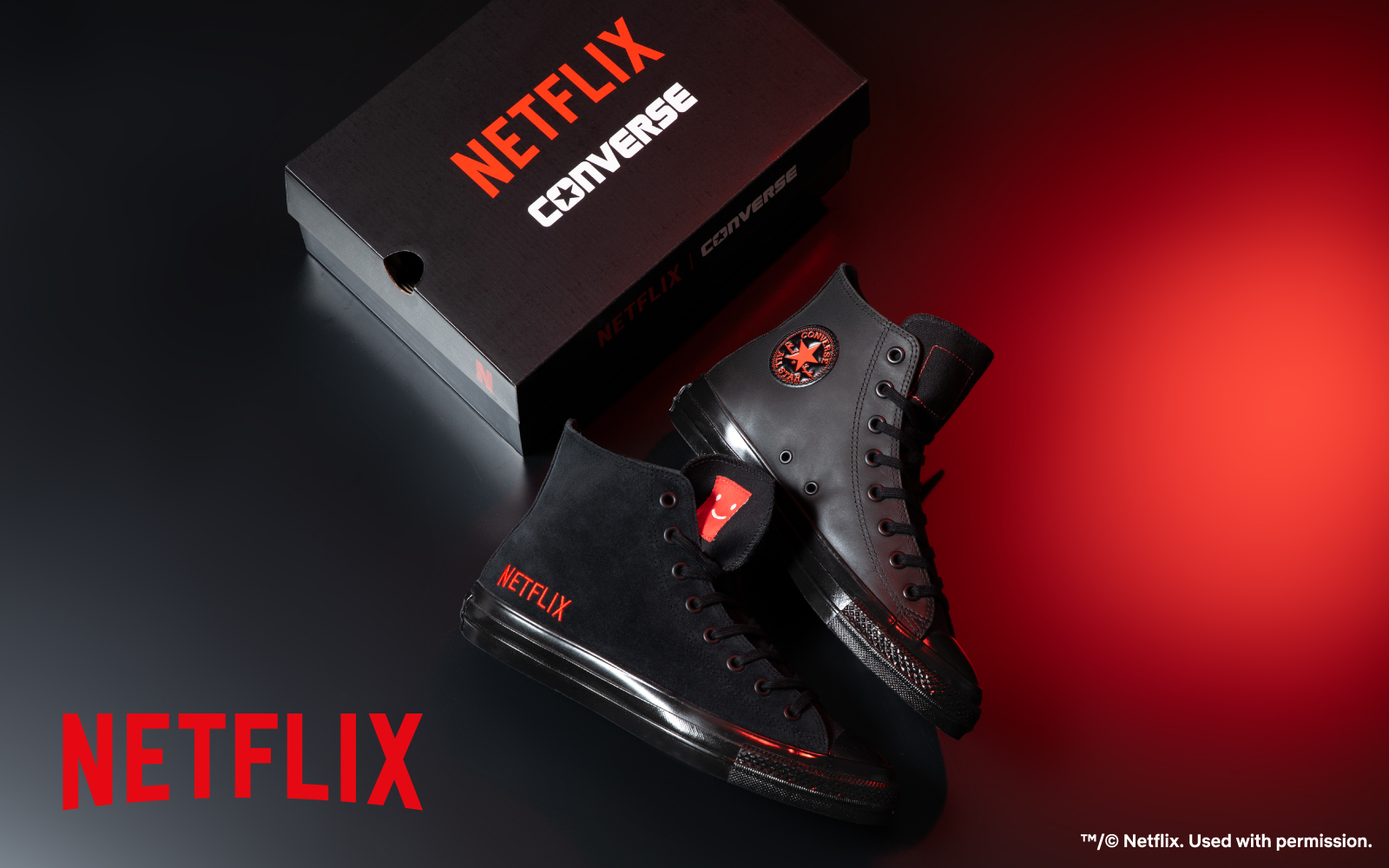 コンバース×Netflix、初コラボスニーカー「ALL STAR AGED HI/NETFLIX」。22000円