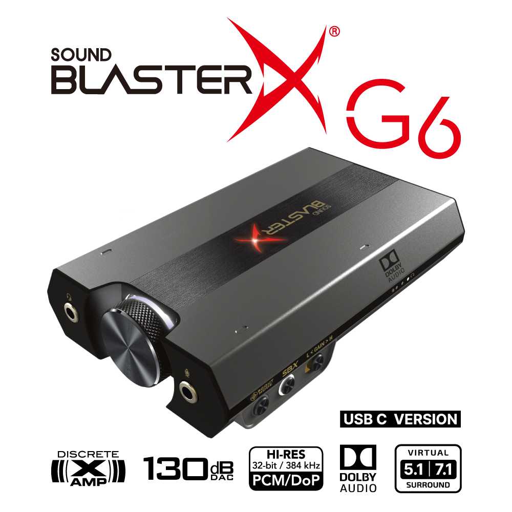 ゲーミングDAC「Sound BlasterX G6」にType-Cモデル。PS5やSwitch2で