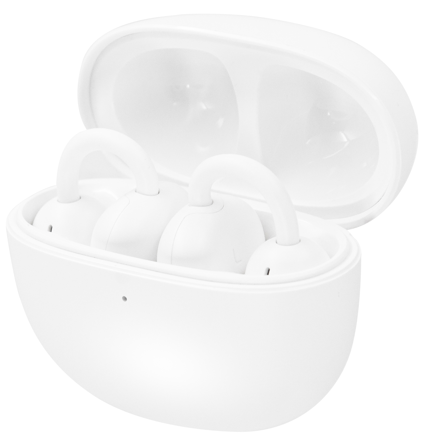 ゲオ限定、各2178円のイヤカフ型、オープンイヤー型イヤフォン