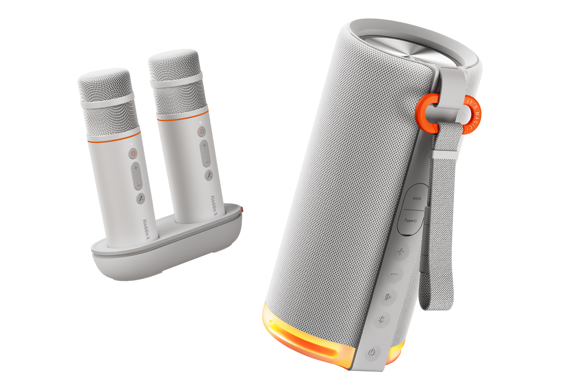 Aladdin X、プロジェクターやスマホと連携してカラオケができる「Aladdin SoundMate Set」