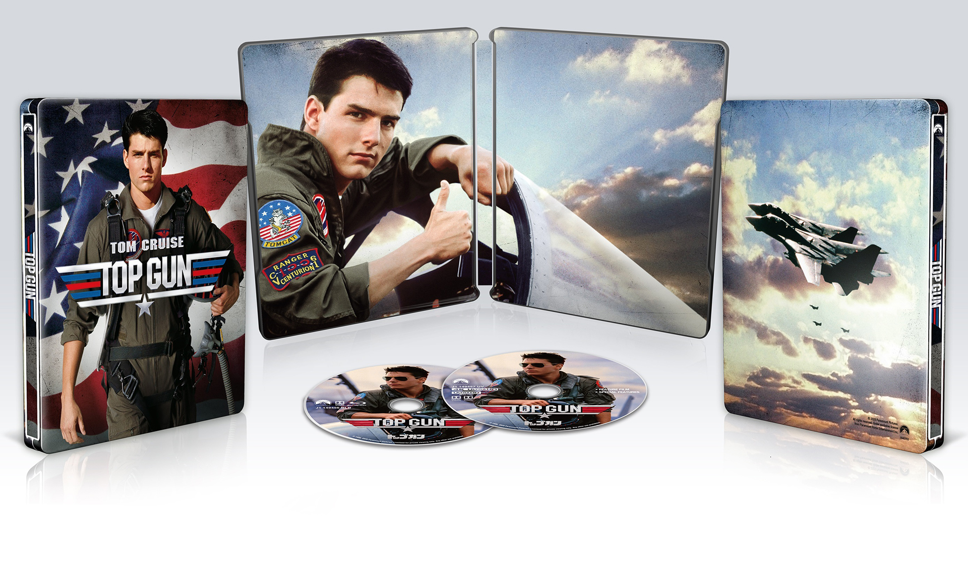 トップガン」40周年記念、スチールブック仕様の4K UHD＋BDセット。TV版