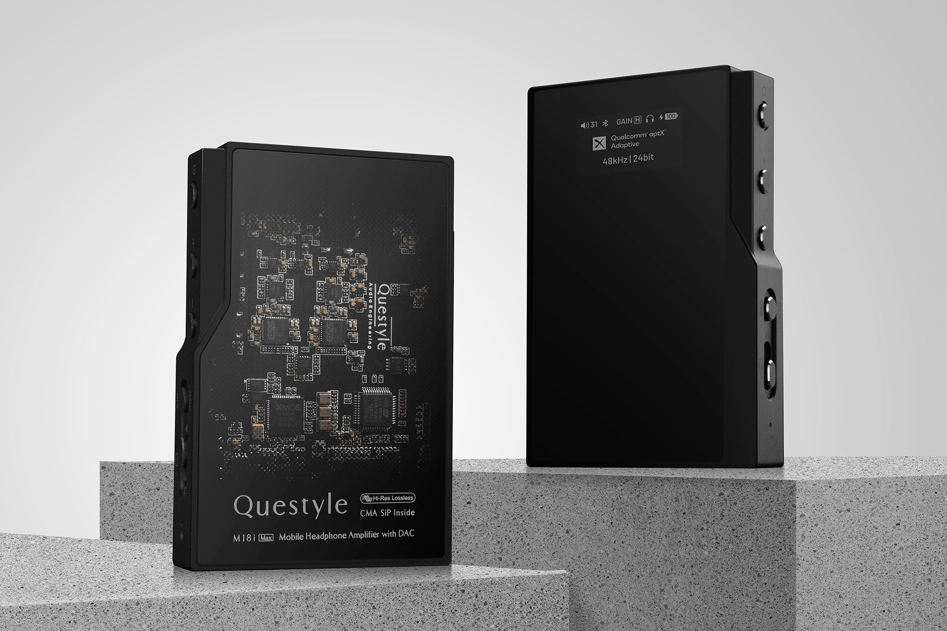 Questyle、最上位ポータブルDACアンプ「M18i Max」。電流モードの「SiPモジュール」やUSB DAC機能