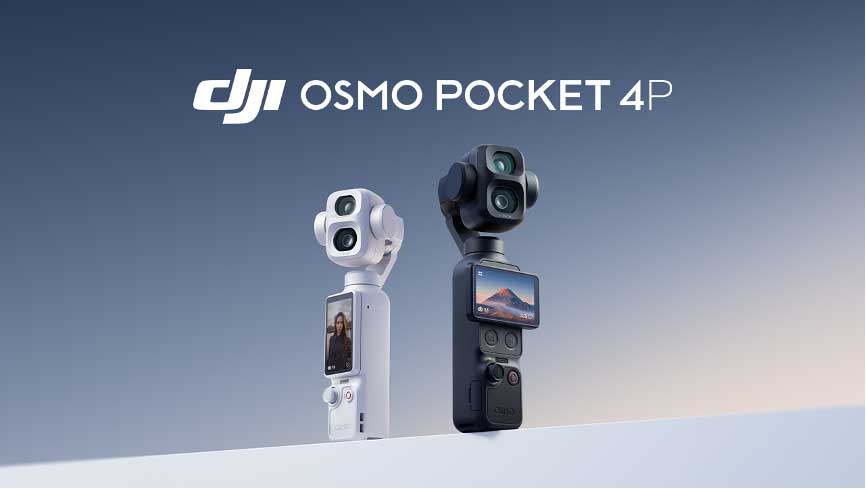 DJI初、デュアルレンズのジンバルカメラ「Osmo Pocket 4P」。最大4K