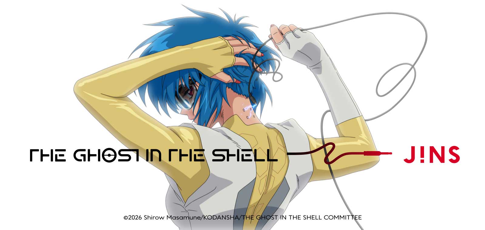 JINS×「攻殻機動隊 THE GHOST IN THE SHELL」アイウェア。電子調光サングラスなど