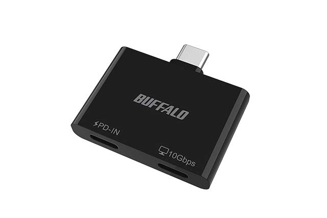 バッファロー、スマホ充電しながらデータ転送・映像出力できるUSB-Cハブ