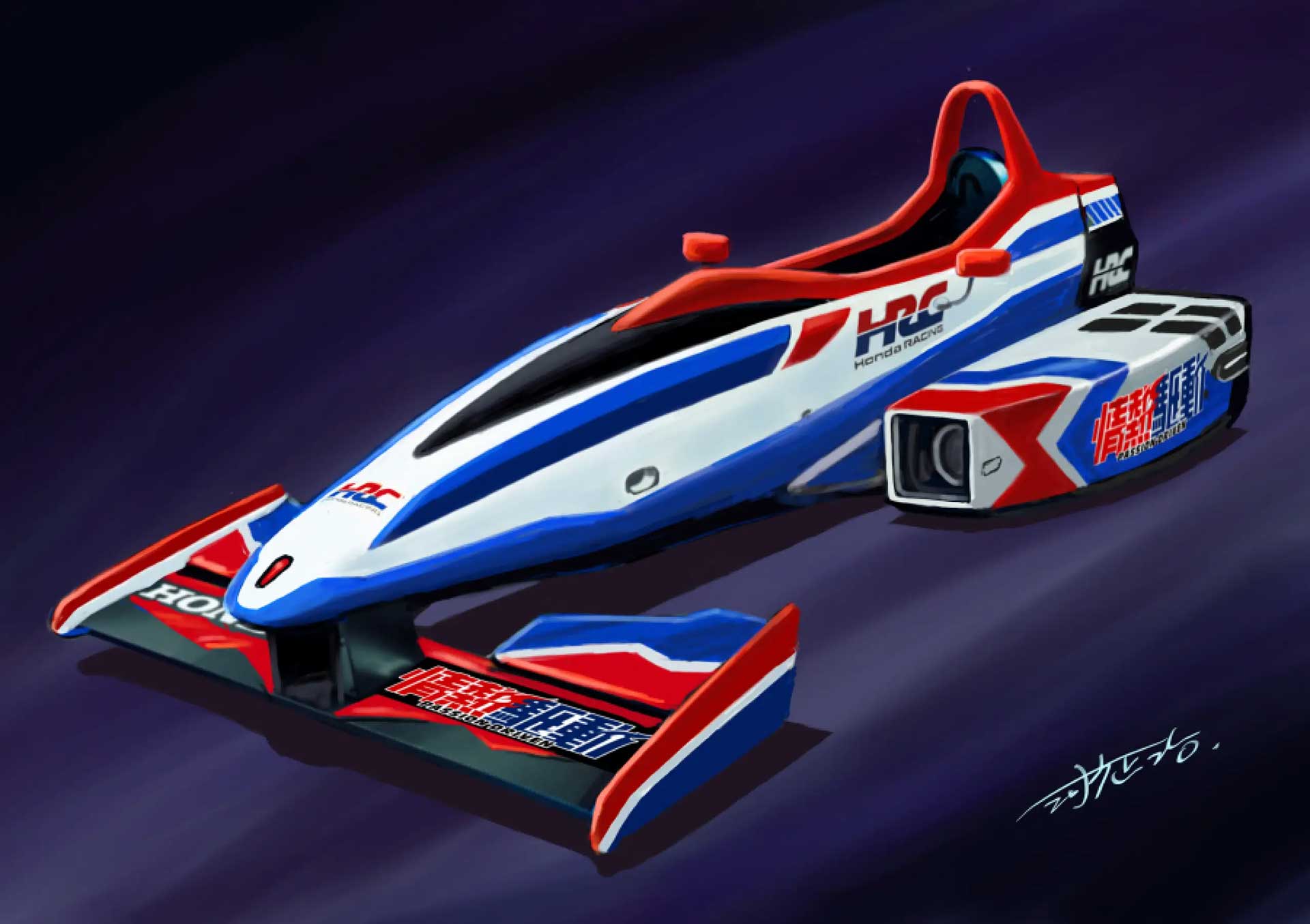 ホンダ・レーシングがコミケ初出展。河森正治デザインのシミュレーターやF1展示